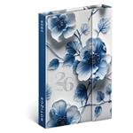 Týždenný magnetický diár 2026 B6 Porcelánový kvet