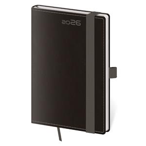 Týždenný vreckový diár 2026 Double Black