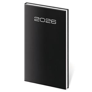 Týždenný vreckový diár 2026 Old Karachi - čierna