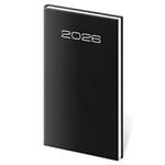 Týždenný vreckový diár 2026 Old Karachi - čierna