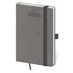 Týždenný vreckový diár 2026 Print Pop - šedá