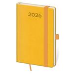 Týždenný vreckový diár 2026 Print Pop - žltá