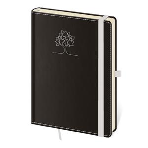 Zápisník A5 linajkový - Black White