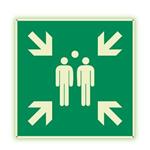 Zhromaždisko - fotoluminiscenčná tabuľka, plast 2 mm s dierkami 200x200 mm